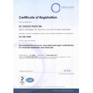 Certificat ISO 9001 - 2008
