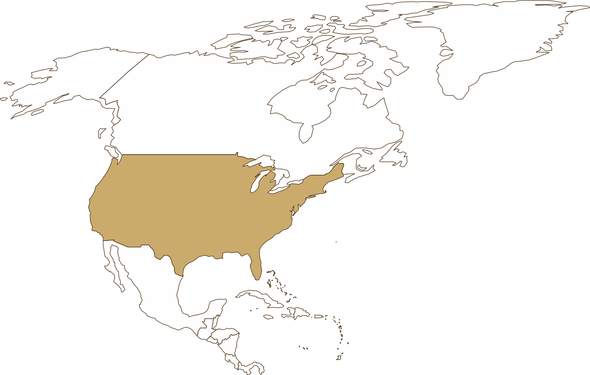 Harta de export - America de Nord